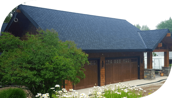 Shingle roof in Flathead valley courtesy of Titan Roofing