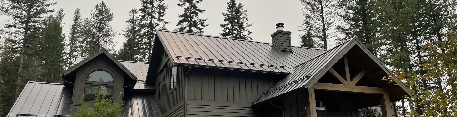 Metal Roof in Flathead Valley courtesy of Titan Roofing.