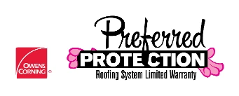Owens Corning Preferred Protection Roofing System warranty Logo